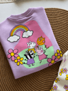 3 iplik kız çocuk PEPPA PIG taytlı takım
