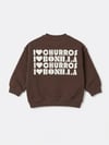 3 iplik Laciel unisex kahverengi  sweatshirt