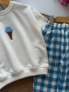 3 iplik Laciel unisex süzene dondurma takım