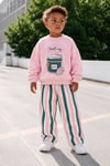 3 iplik unisex altı çizgili takım
