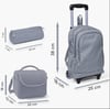 Coral High 3lü çekçekli çanta seti SET0134004