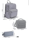 Coral High Çok Renkli 3'lü Okul Çanta Seti SET0123635
