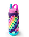 Coral High Çok Renkli Piksel Kalp Desenli Katlanır Ağızlıklı Çelik Termos 650 ml 38308