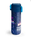 Coral High Kids Çok Renkli Lacivert Desenli Pipetli ve Direkt İçim Çelik Termos 500 ml 31848