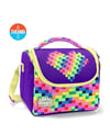 Coral High Kids Çok Renkli Piksel Kalp Desenli 3'lü Okul Çanta Seti SET0133208