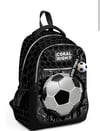 Coral High Kids Futbol Desenli Üç Bölmeli Okul Sırt Çantası 23653