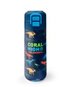 Coral High Kids Lacivert Mavi Dinozor Desenli Pipetli ve Direkt İçim Çelik Termos 500 ml 31907