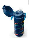 Coral High Kids Lacivert Mavi Dinozor Desenli Pipetli ve Direkt İçim Çelik Termos 500 ml 31907