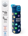 Coral High Kids Lacivert Renkli Yıldız Desenli Pipetli ve Direkt İçim Çelik Termos 500 ml 38109