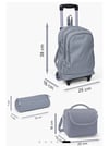 Coral High Kids Milka Şeker Ayıcık Desenli Çekçekli 3'lü Çanta Seti SET0134005