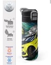 Coral High Kids Nefti Fosforlu Sarı Araba Desenli Pipetli ve Direkt İçim Çelik Termos 500 ml 31834