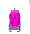 Coral High Kids Neon Pembe Su Yeşili Kalp Desenli Çekçekli 3'lü Çanta Seti SET0123133