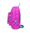Coral High Kids Neon Pembe Su Yeşili Kalp Desenli Dört Bölmeli USB'li Okul Sırt Çantası 23277