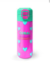 Coral High Kids Neon Pembe Su Yeşili Kalp Desenli Pipetli ve Direkt İçim Çelik Termos 500 ml 31906