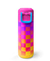 Coral High Kids Neon Renkli Dama Desenli Pipetli ve Direkt İçim Çelik Termos 500 ml 38103