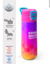 Coral High Kids Neon Renkli Dama Desenli Pipetli ve Direkt İçim Çelik Termos 500 ml 38103