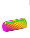 Coral High Kids Neon Renkli Dama Desenli Üç Bölmeli Kalem Çantası 31003