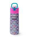 Coral High Kids Pastel Renkli Kelebek Desenli Pipetli ve Direkt İçim Çelik Termos 500 ml 38106
