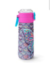 Coral High Kids Pastel Renkli Kelebek Desenli Pipetli ve Direkt İçim Çelik Termos 500 ml 38106