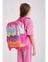 Coral High Kids Pembe Rengarenk Dondurma Desenli Üç Bölmeli Çekçekli Okul Sırt Çantası 23931