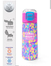 Coral High Kids Pembe Sarı Lavanta Kamuflaj Desenli Pipetli ve Direkt İçim Çelik Termos 500 ml 31801