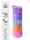 Coral High Kids Renk Geçişli Desenli Pipetli ve Direkt İçim Çelik Termos 500 ml 31875
