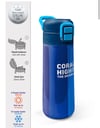 Coral High Kids Renkli Çizgili Desenli Pipetli ve Direkt İçim Çelik Termos 500 ml 31895