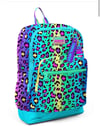 Coral High Kids Renkli Leopar Desenli Okul Sırt Çantası 23769
