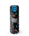 Coral High Kids Siyah Renkli Petek Desenli Pipetli ve Direkt İçim Çelik Termos 500 ml 38110