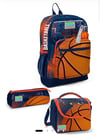 Coral High Kids Turuncu Lacivert Basketbol Desenli 3'lü Okul Çanta Seti SET0123766