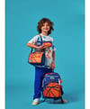 Coral High Kids Turuncu Lacivert Basketbol Desenli 3'lü Okul Çanta Seti SET0123766
