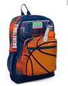 Coral High Kids Turuncu Lacivert Basketbol Desenli Okul Sırt Çantası 23766
