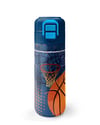 Coral High Kids Turuncu Lacivert Basketbol Desenli Pipetli ve Direkt İçim Çelik Termos 500 ml 31967