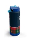 Coral High Lacivert Ekose Fiyonk Desenli Katlanır Ağızlıklı Çelik Termos 650 ml 38307