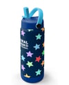 Coral High Lacivert Renkli Yıldız Desenli Katlanır Ağızlıklı Çelik Termos 650 ml 38309
