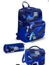 Coral High Lacivert Saks Kamuflaj Desenli 3'lü Okul Çanta Seti SET0123689