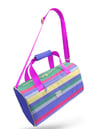 Coral High Milka Gri Sarı Çizgi Desenli Spor Çantası 27543