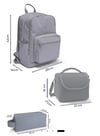 Coral High Nefti Kamuflaj Desenli 3'lü Okul Çanta Seti SET0123631