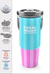 Coral High paslanmaz çelik PİPETLİ VE DİREK İÇİMLİ  Termos(900 ML) 38747