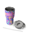 Coral High Pembe Sarı Lavanta Kamuflaj Desenli Katlanır Ağızlıklı Çelik Termos 600 ml 38901