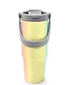 Coral High Renk Geçişli Desenli Pipetli ve Direkt İçim Çelik Termos 900 ml 38726