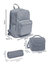 Coral High Renkli Çizgili 3'lü Okul Çanta Seti SET0123695
