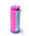 Coral High Renkli Pembe Lila Desenli Katlanır Ağızlıklı Çelik Termos 650 ml 38361