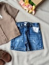 Erkek çocuk yazlık müslin gömlek denim şort