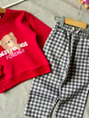 Kız çocuk 3iplik PLUSHES pantolonlu takım
