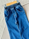 Kız çocuk çilekli denim pantolon 