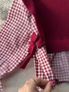 Kız çocuk gömlek-triko ve denim pantolon takım(1 beden küçük tercih ediniz)