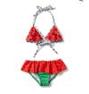 Kız çocuk karpuz desenli bikini