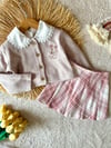 Kız çocuk kaşe şortetekkli 3lü set