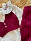 Kız çocuk kışlık 3lü triko set